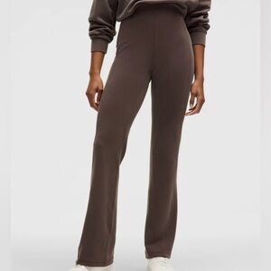 Lululemon Brown Ribbed Softstreme Flared Pant
